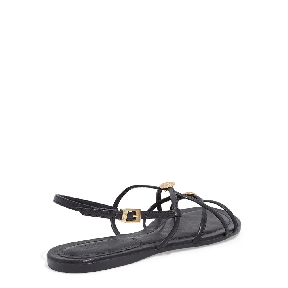 Rasteira Napa Soft Preto - vista 3 de 4