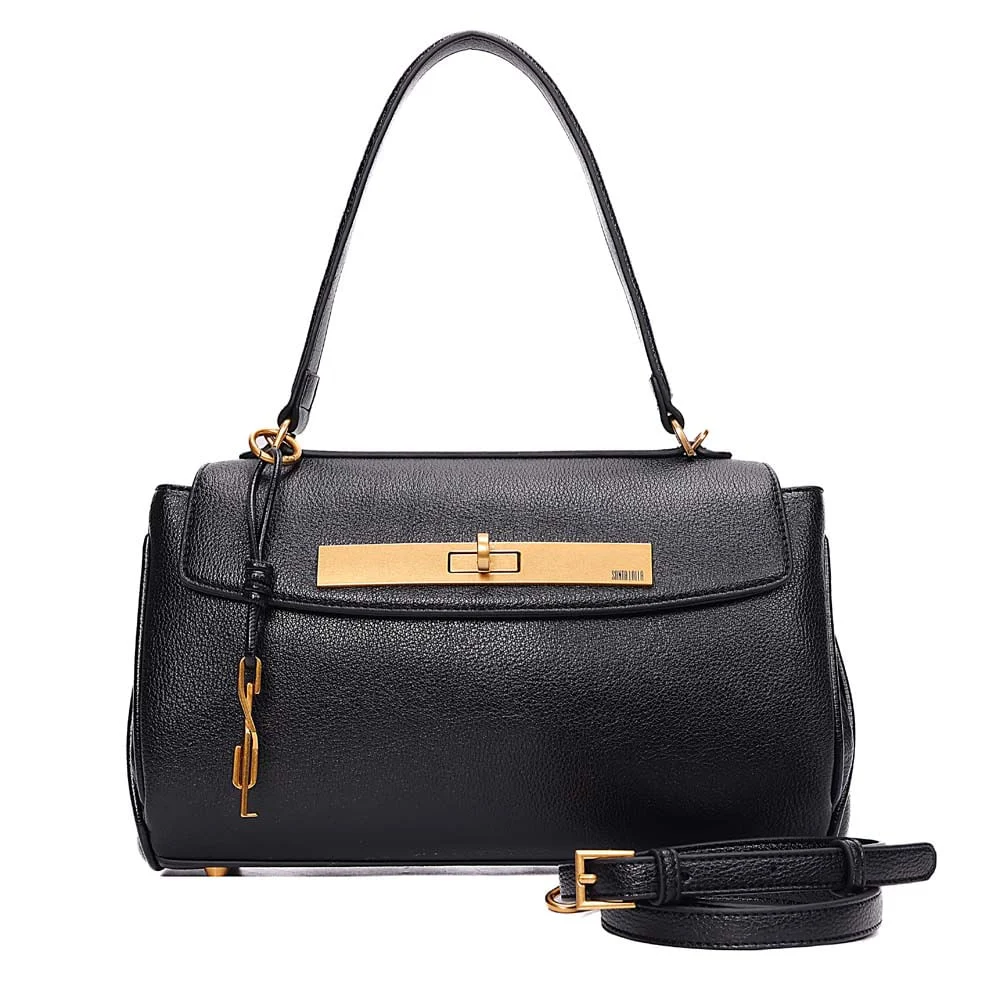 Bolsa Média Floater Alça De Ombro Preta - vista 1 de 8