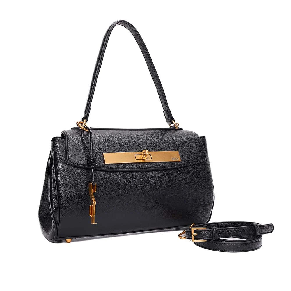 Bolsa Média Floater Alça De Ombro Preta - vista 2 de 8