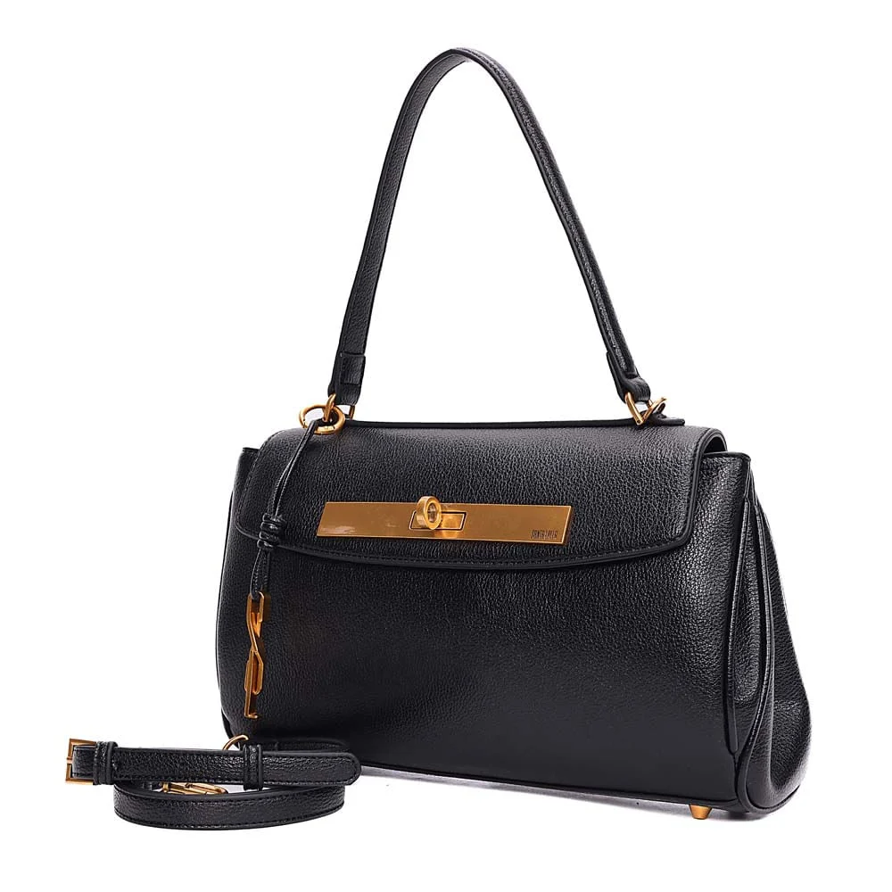 Bolsa Média Floater Alça De Ombro Preta - vista 3 de 8