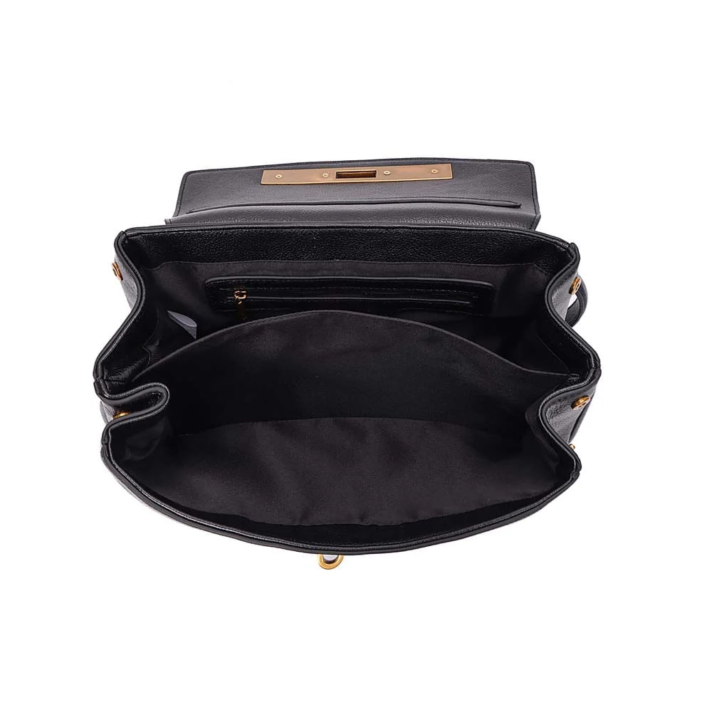 Bolsa Média Floater Alça De Ombro Preta - vista 7 de 8