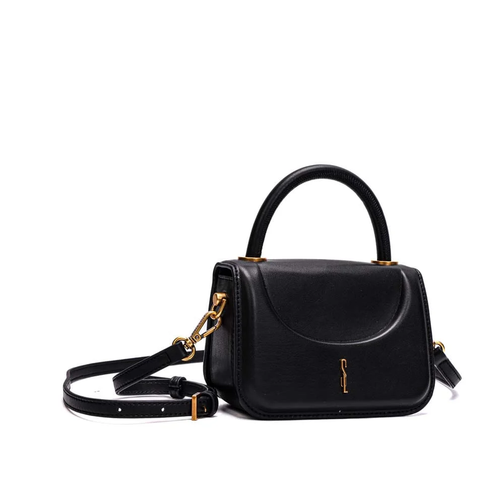 Bolsa Pequena Soft Transversal Preta Black - vista 3 de 8