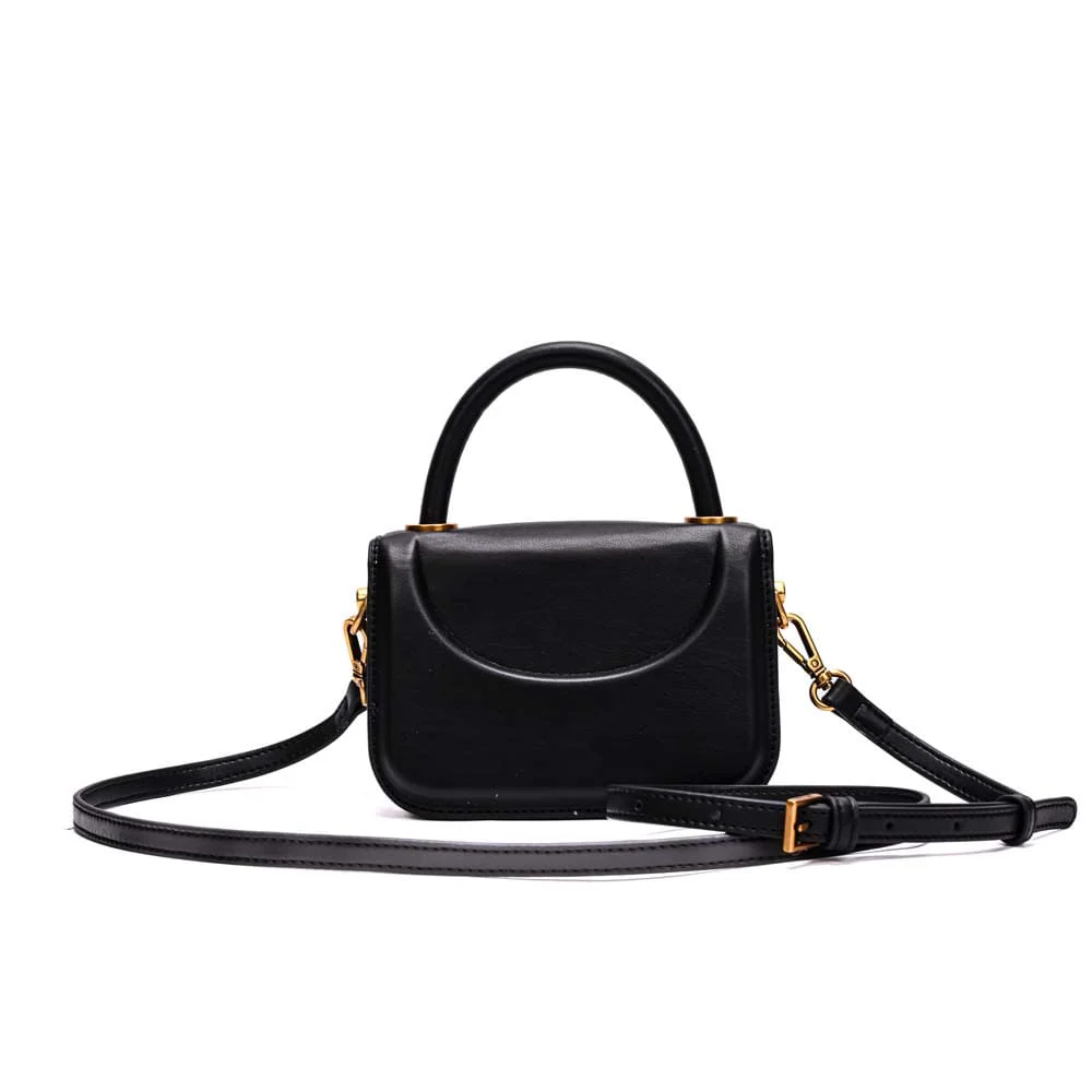 Bolsa Pequena Soft Transversal Preta Black - vista 6 de 8