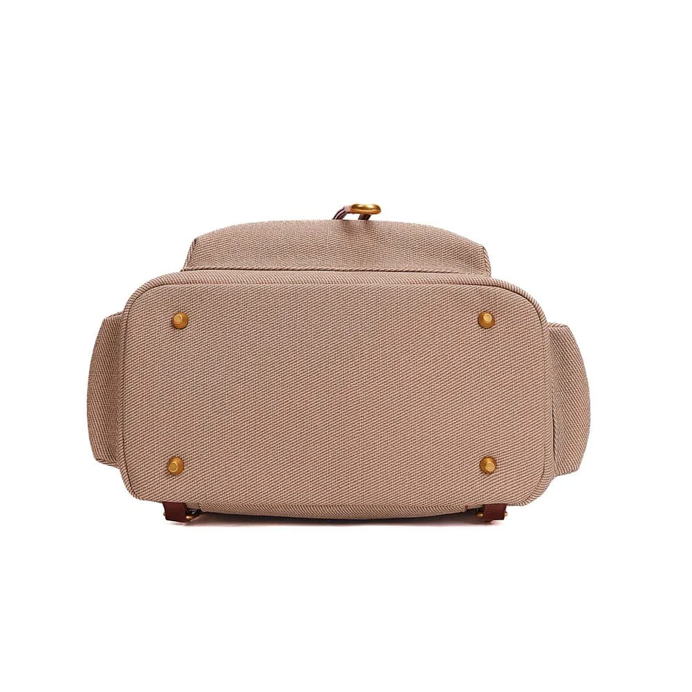 Mochila Canvas Marrom Terracota - vista 6 de 7