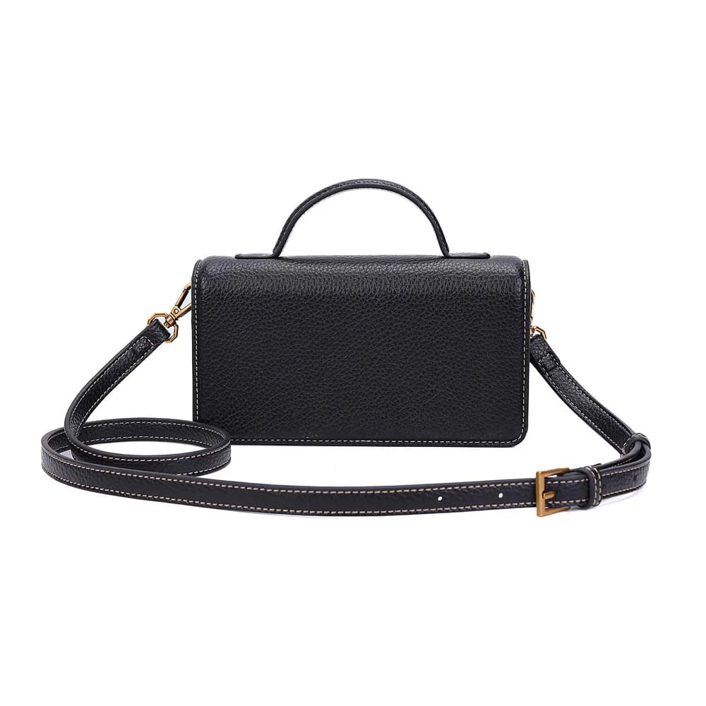 Bolsa Pequena Floater Alça Transversal Preta - vista 5 de 7