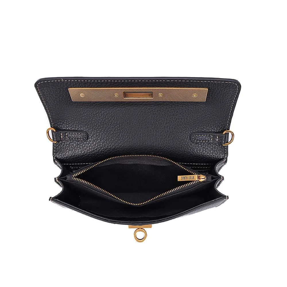 Bolsa Pequena Floater Alça Transversal Preta - vista 7 de 7