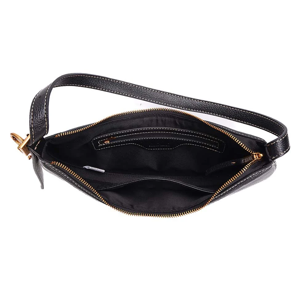 Bolsa Meia Lua Floater Alça De Ombro Preta - vista 7 de 7