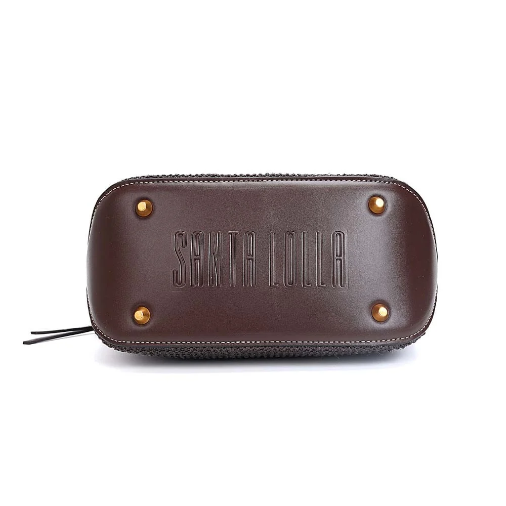 Necessaire Tramado Marrom Dark Cocoa - vista 6 de 7