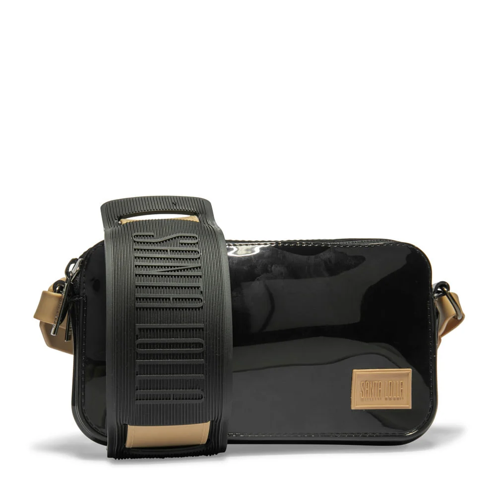 Bolsa Bag Borracha Preta Transversal - vista 1 de 3