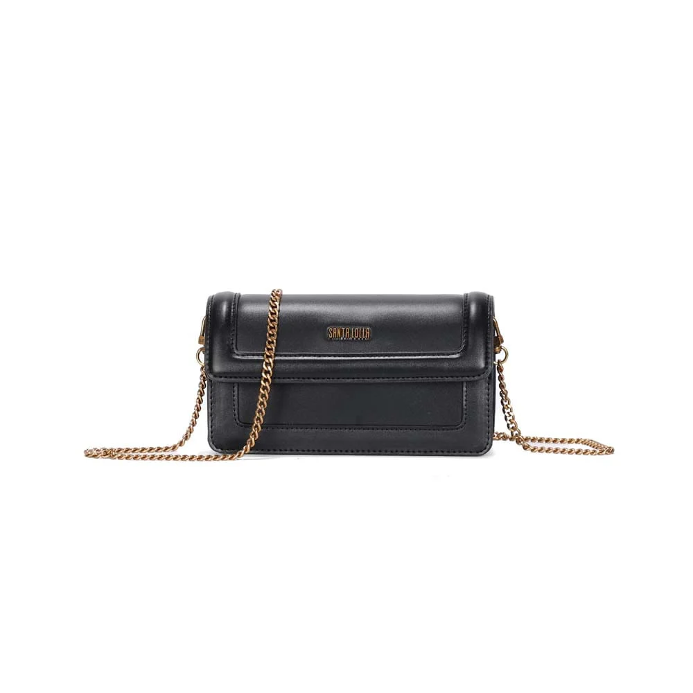 Bolsa Tiracolo Pequena Soft Liso Preto - vista 1 de 3