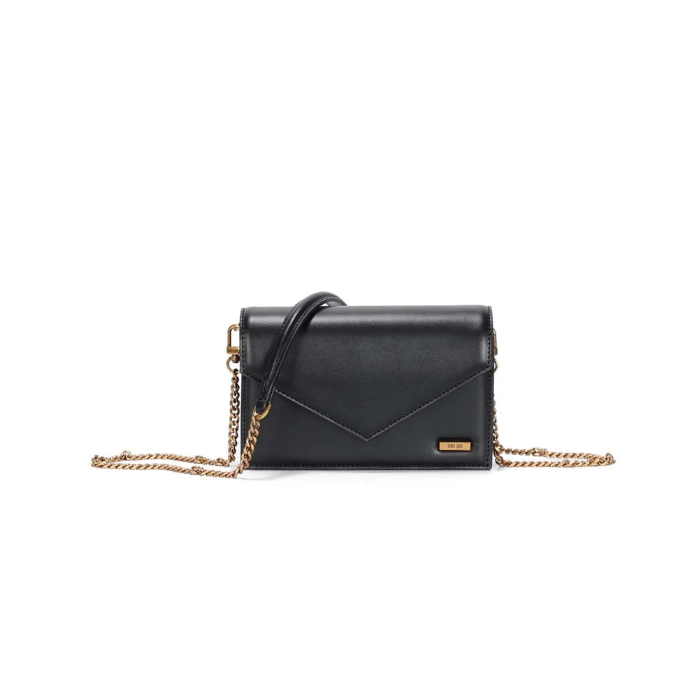 Bolsa Envelope Pequena Soft Preta Alça Tiracolo - vista 1 de 3