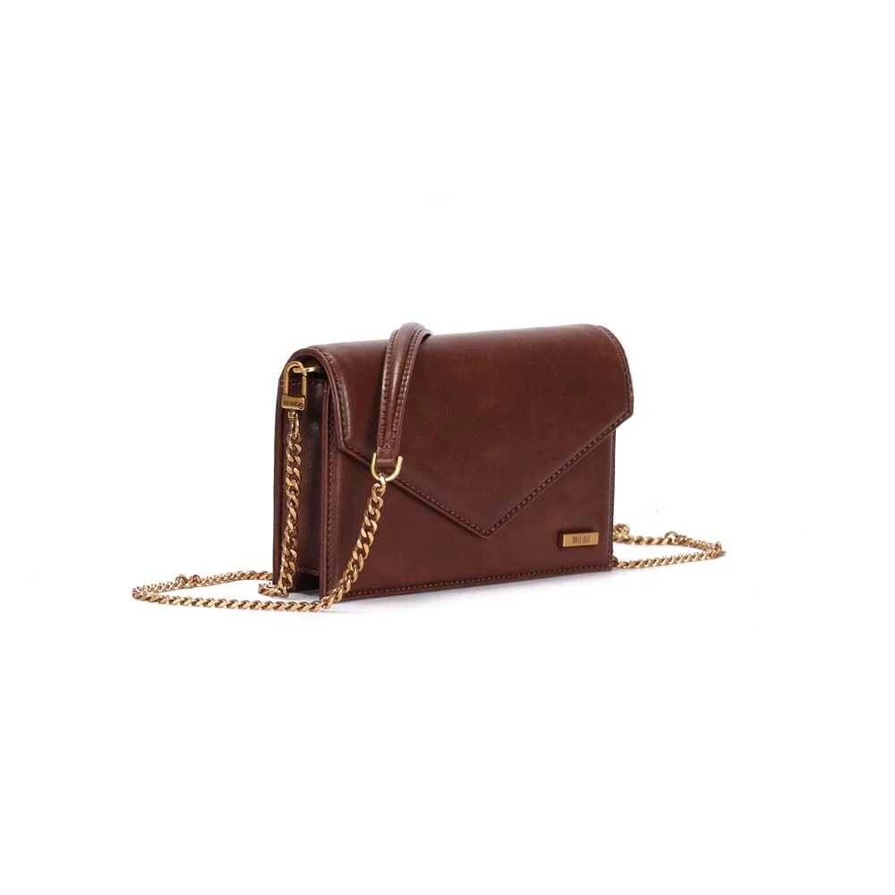 Bolsa Envelope Pequena Rústico Terracota Alça Tiracolo - vista 2 de 3