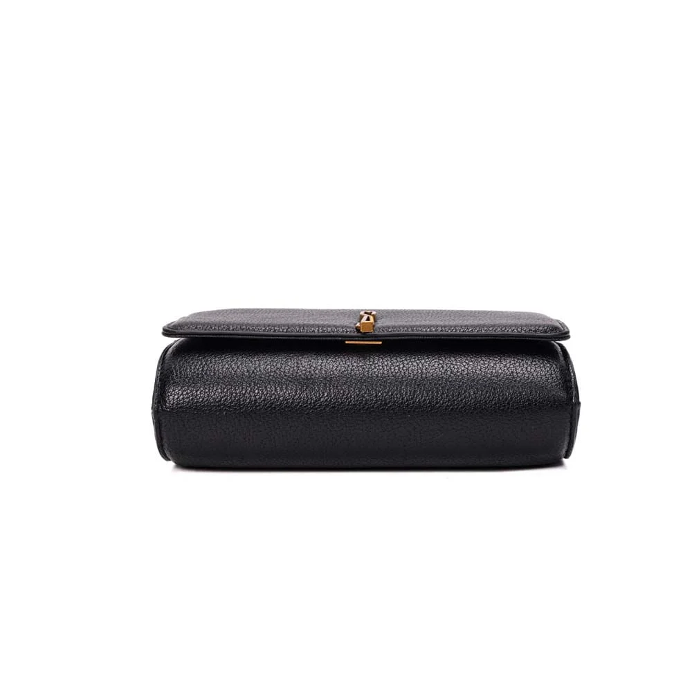 Bolsa Carteira Floater Com Caixa Transversal Preta - vista 7 de 8