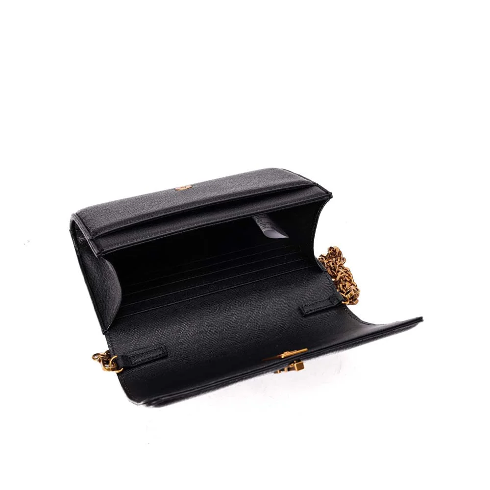 Bolsa Carteira Floater Com Caixa Transversal Preta - vista 8 de 8