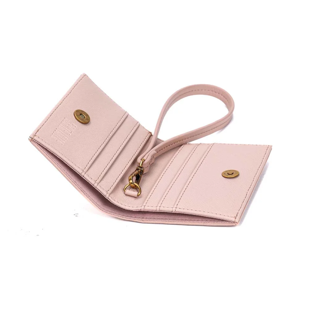 Carteira Risco Pequena Rosa Blossom Alça De Mão - vista 7 de 7