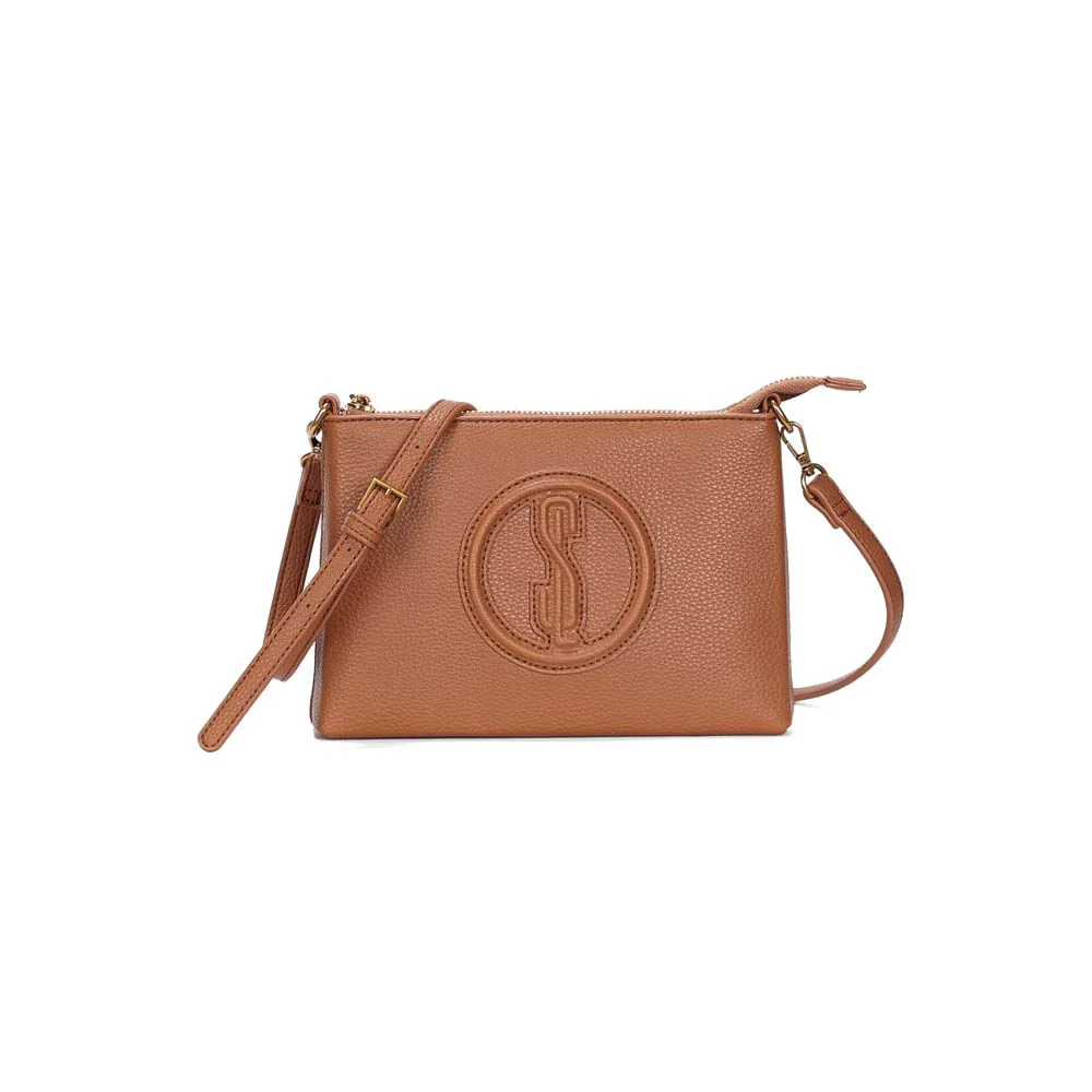 Bolsa Clutch Pequena Floater Marrom Safari Transversal - vista 1 de 3