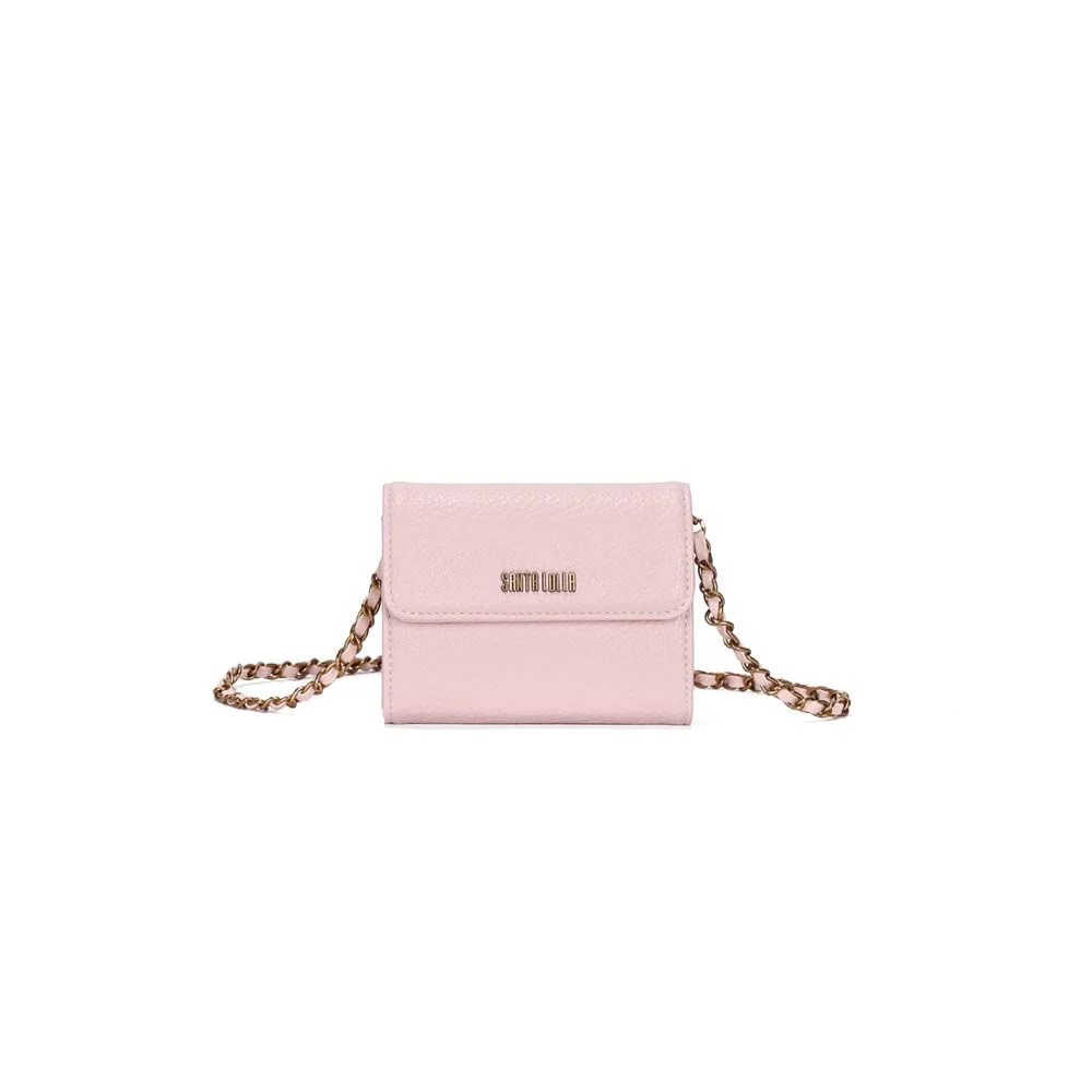 Bolsa Carteira Mini Floater Rosa Alça Corrente - vista 1 de 3