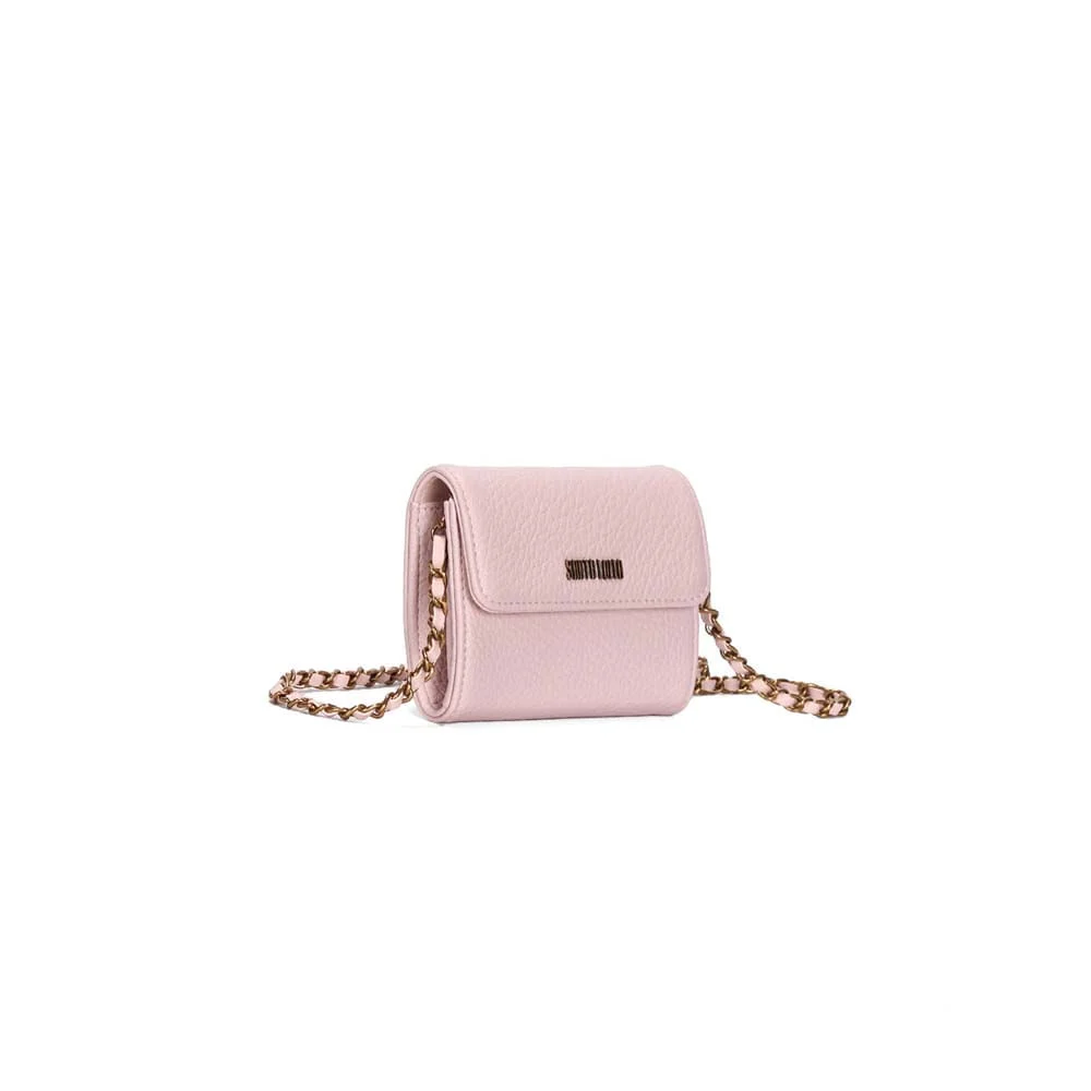 Bolsa Carteira Mini Floater Rosa Alça Corrente - vista 2 de 3