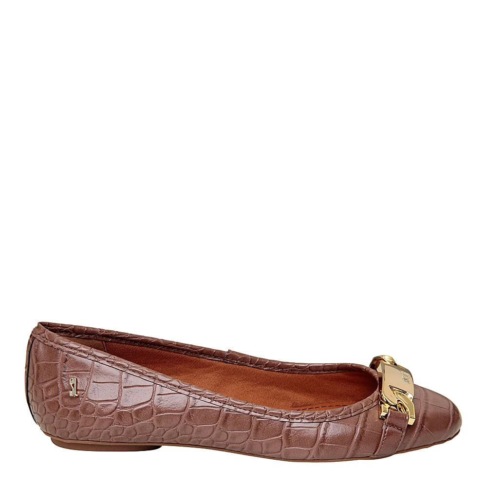 Sapatilha Croco Fivela Marrom - vista 4 de 4