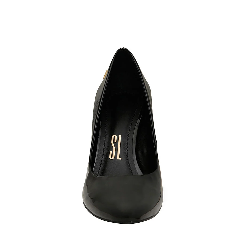 Scarpin Boneca Verniz Preto - vista 4 de 4