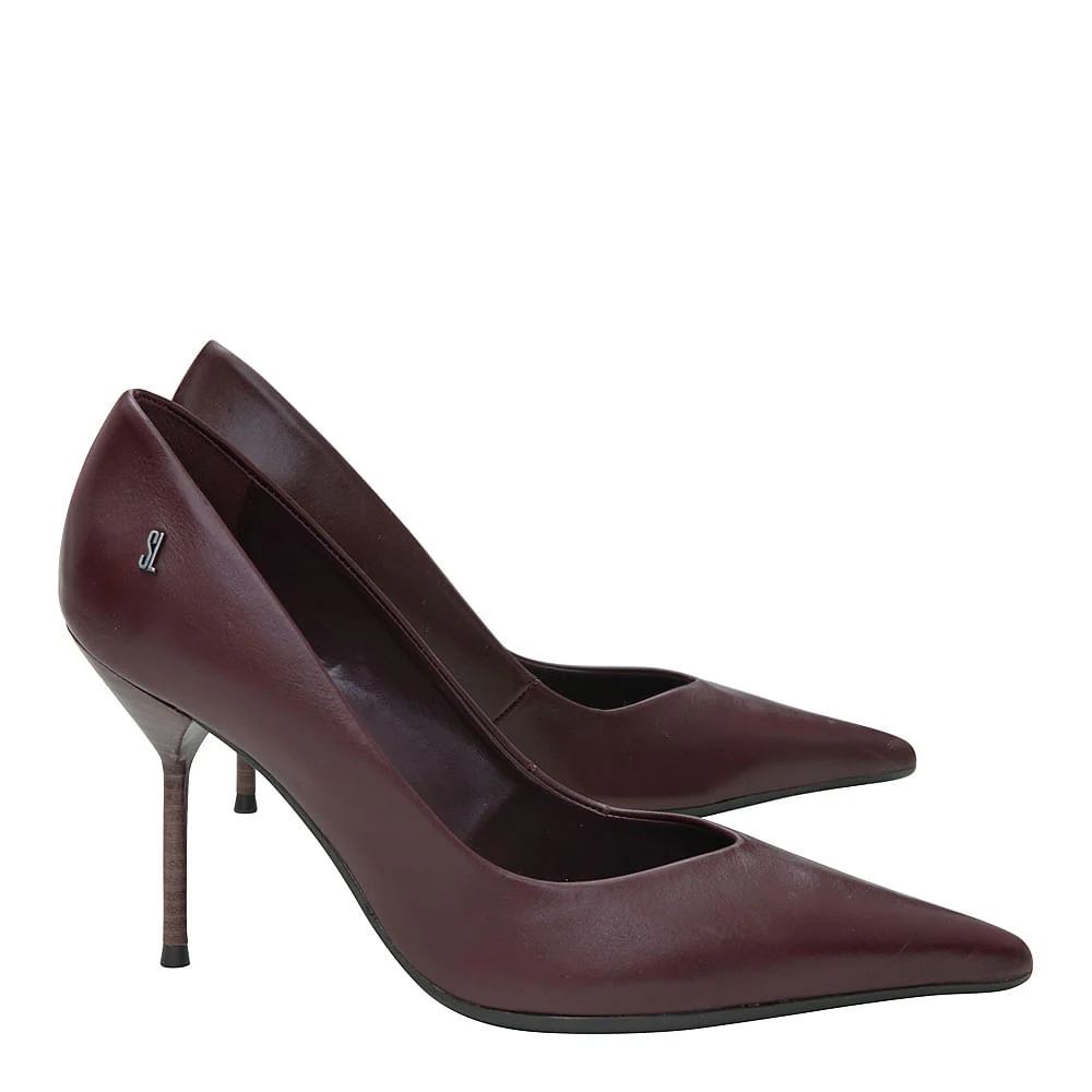 Scarpin Napa Confort Bordo - vista 2 de 4