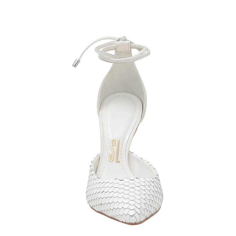 Scarpin Cobra Navalhada Branco - vista 4 de 4