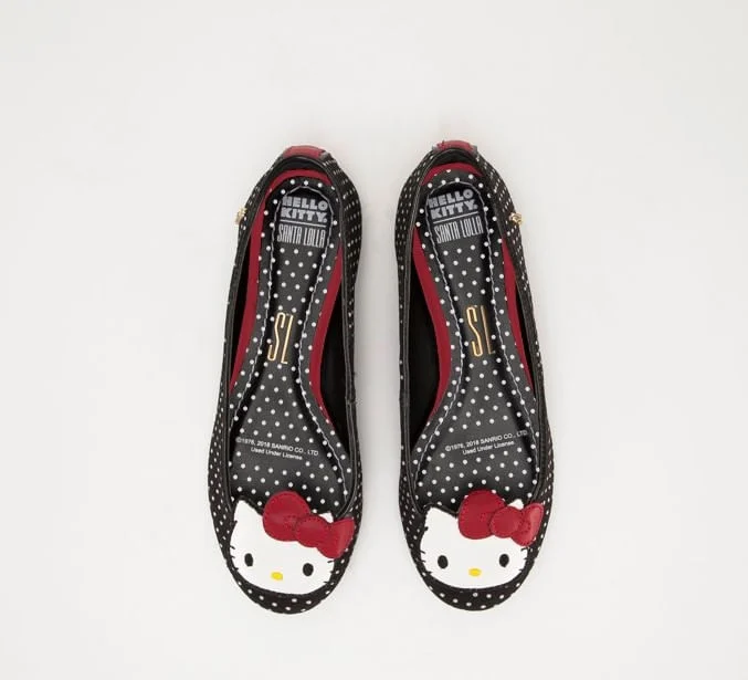 Sapatilha Hello Kitty Preta Infantil - vista 2 de 2