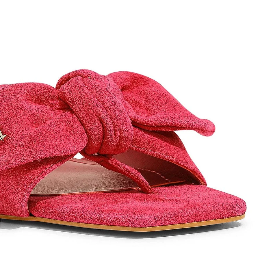 Mule Acamurçada Bico Quadrado Rosa - vista 4 de 4