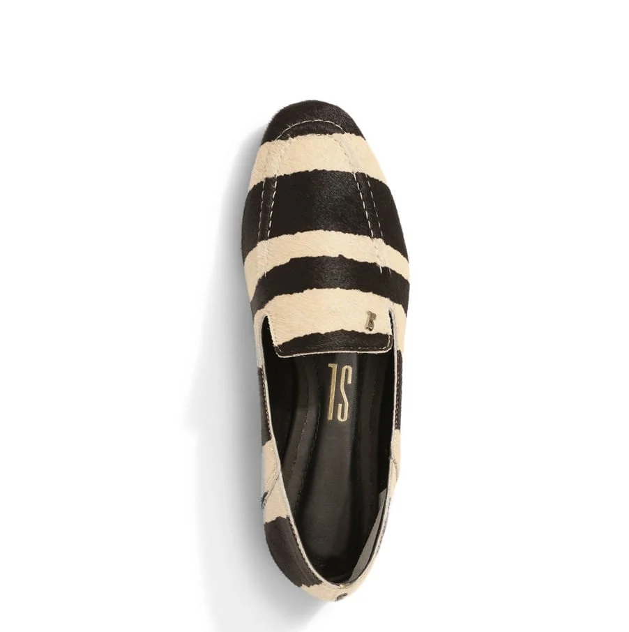 Mocassim Pelo Zebra Preto - vista 3 de 6