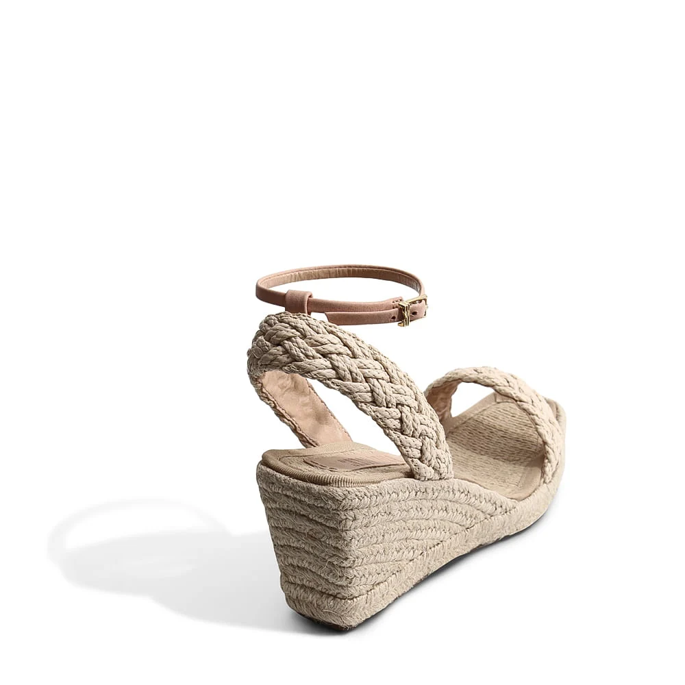 Espadrille Trança Nude Rosado - vista 3 de 3