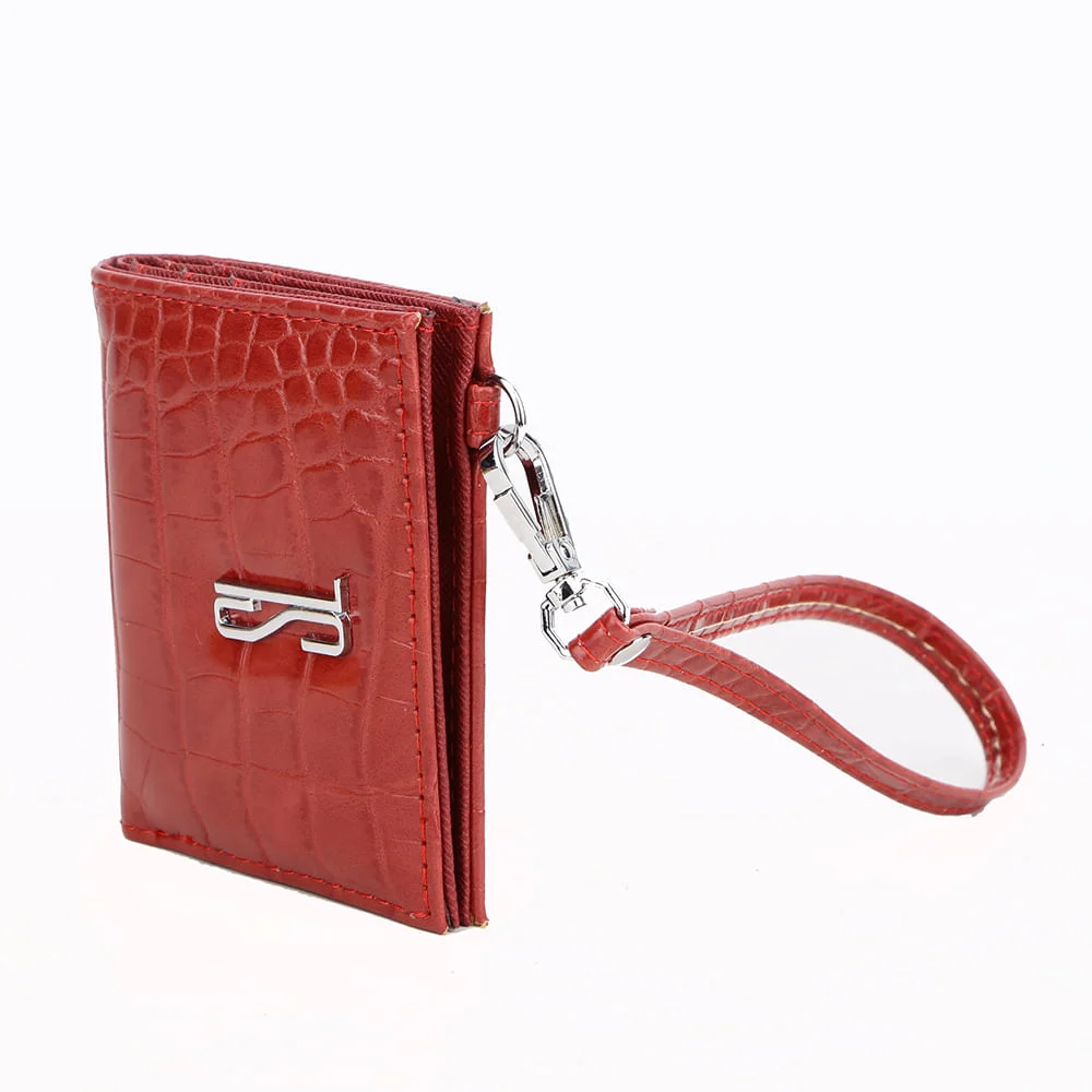 Carteira Croco Alto Brilho Russian Red - vista 2 de 4
