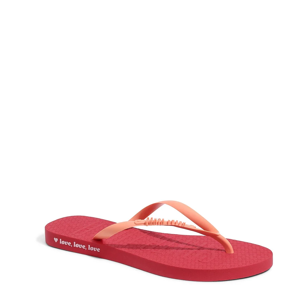 Flip Flop Borracha Vermelho Chilli - vista 4 de 5