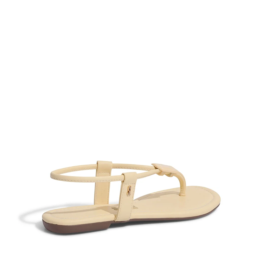 Rasteira Napa Santorine Creme - vista 4 de 4