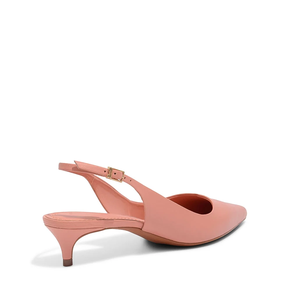 Scarpin Couro Pelica Premium Papaia - vista 3 de 3