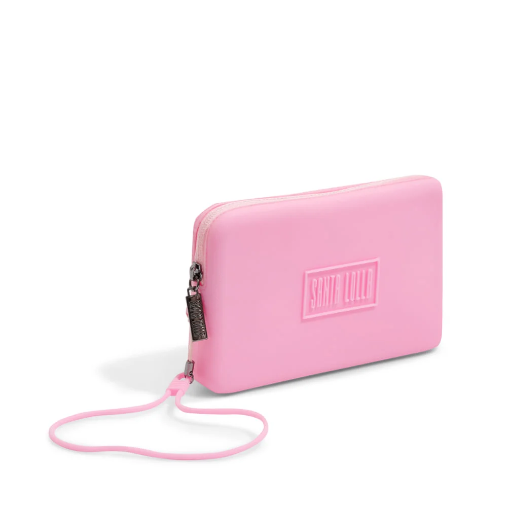 Clutch Borracha Rosa Chiclete - vista 2 de 3