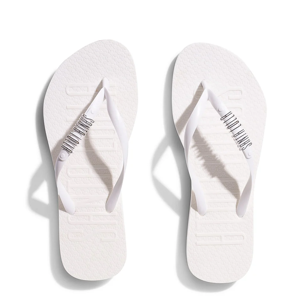 Flip Flop Borracha Branco - vista 2 de 4