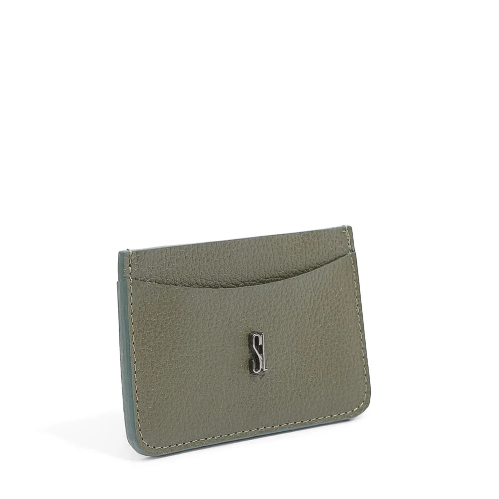 Porta Cartão Couro Floater Verde Militar - vista 2 de 4