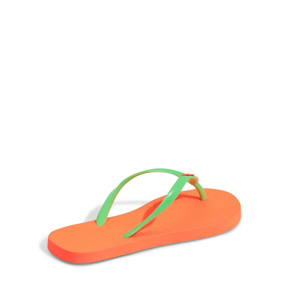 Flip Flop Borracha Laranja Tangerina - vista 4 de 5