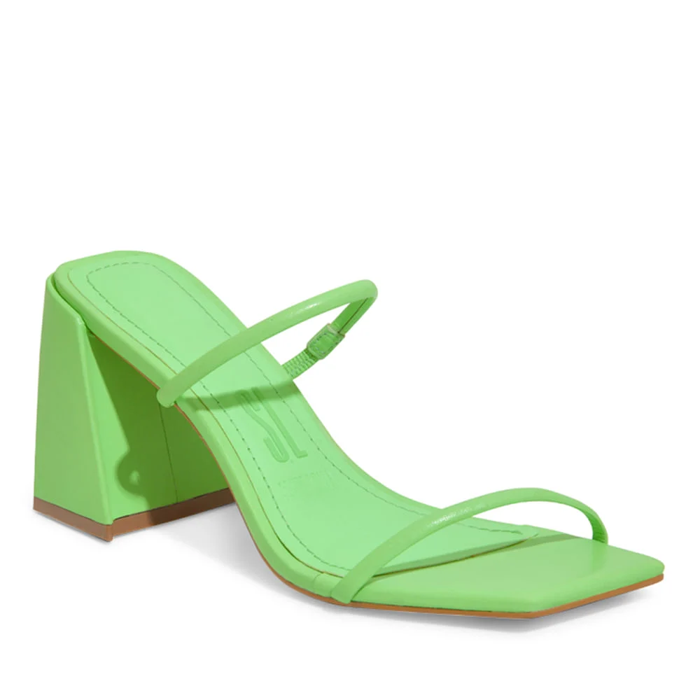 Mule Couro Pelica Soft Verde Menta - vista 3 de 3