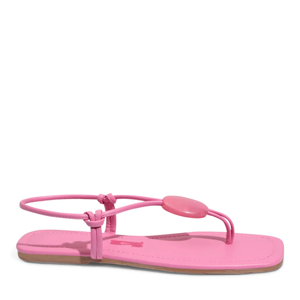 Rasteira Napa Santorine Rosa Azaleia - vista 1 de 4