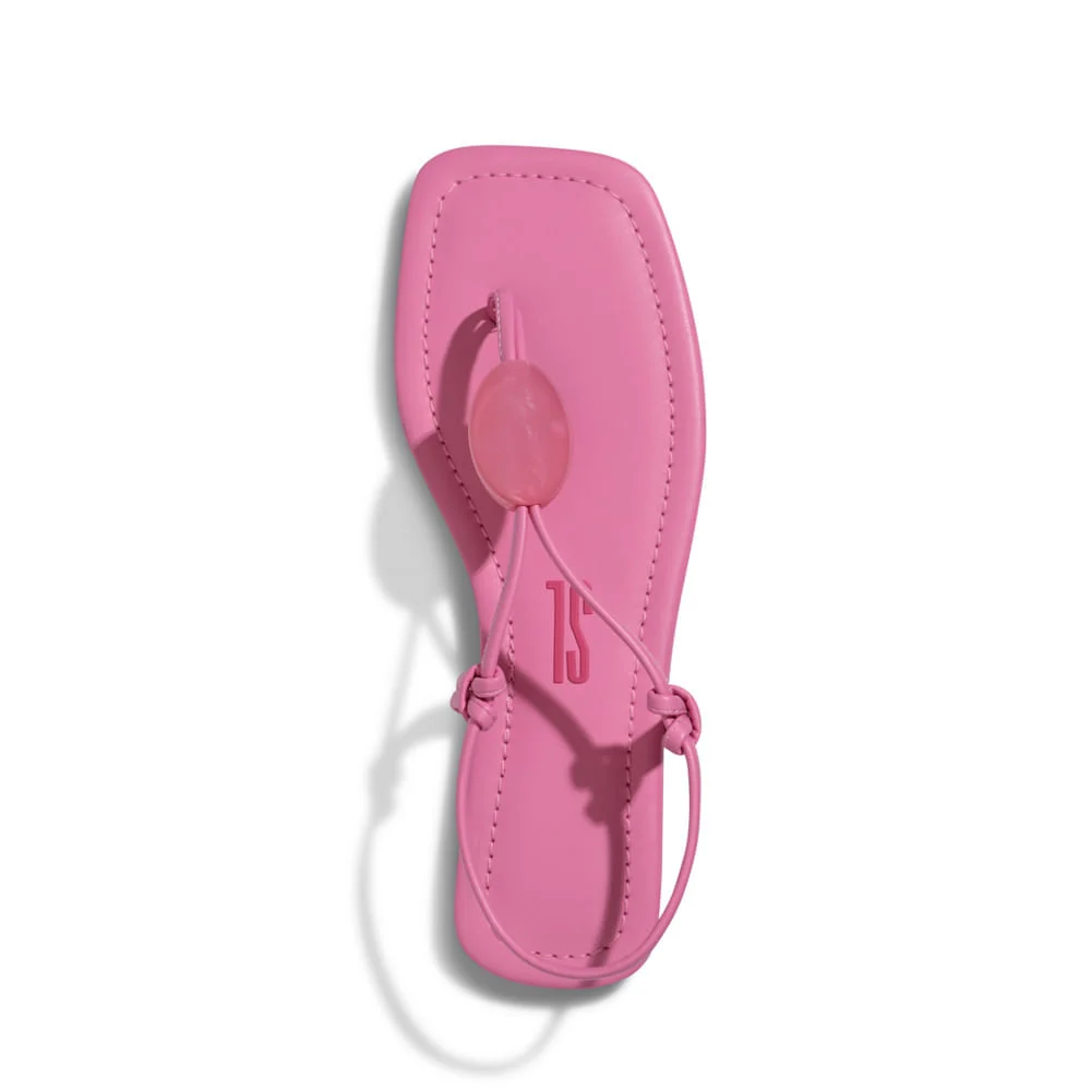 Rasteira Napa Santorine Rosa Azaleia - vista 3 de 4