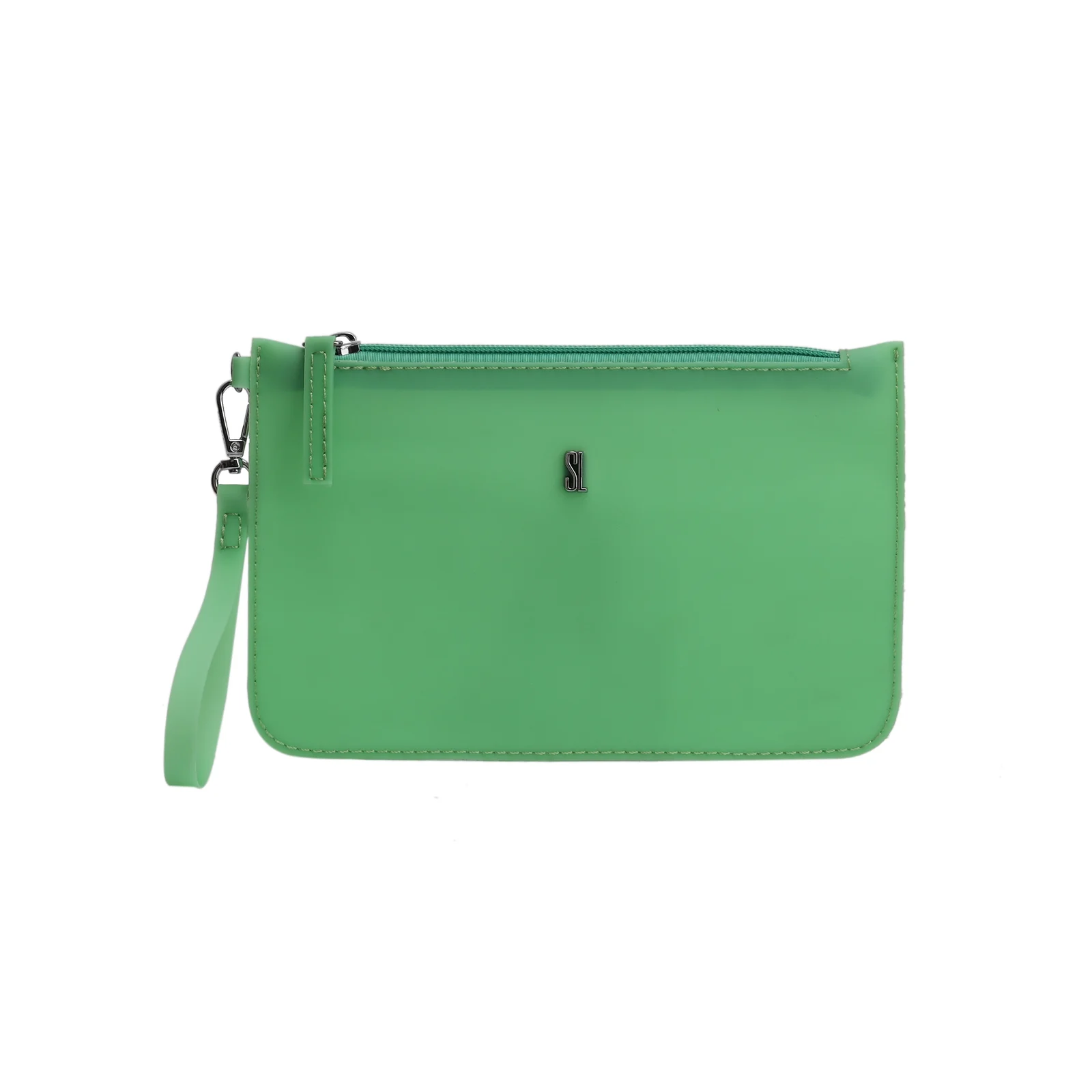 Clutch Borracha Fosca Maca Verde - vista 1 de 2