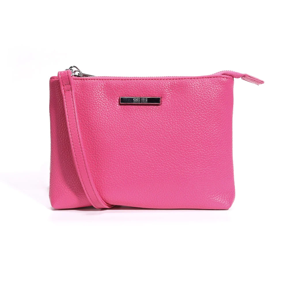 Bolsa Transversal Rosa Alça Fina - vista 1 de 3