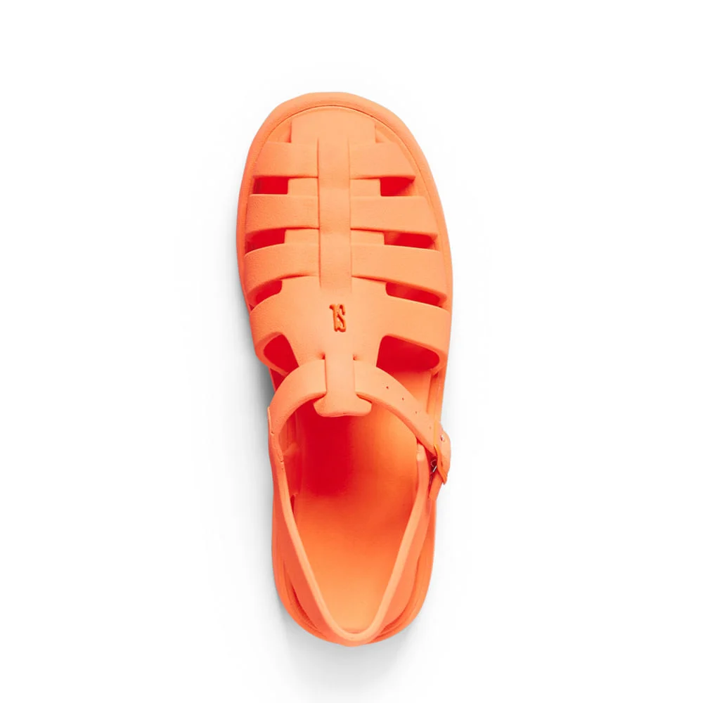 Sandália Fisherman Laranja Borracha Flatform - vista 4 de 4