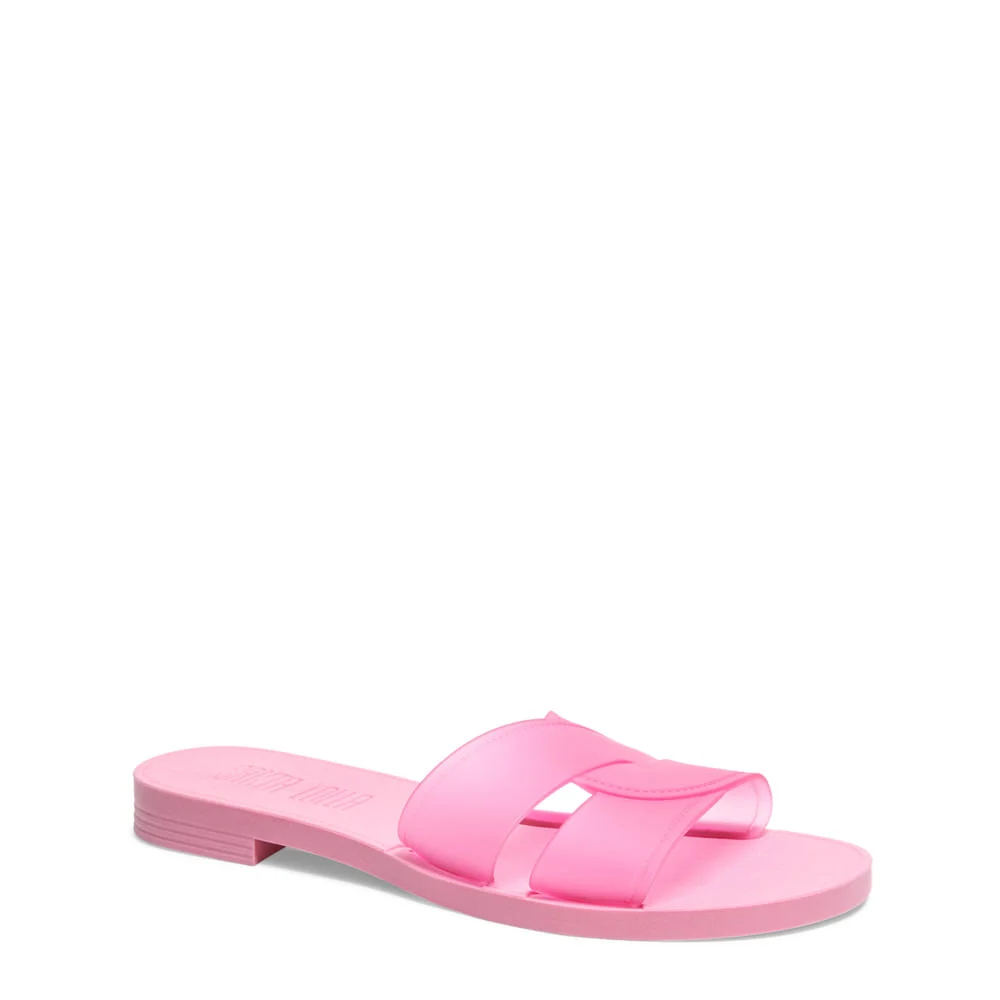 Rasteira Borracha Rosa Chiclete - vista 3 de 4