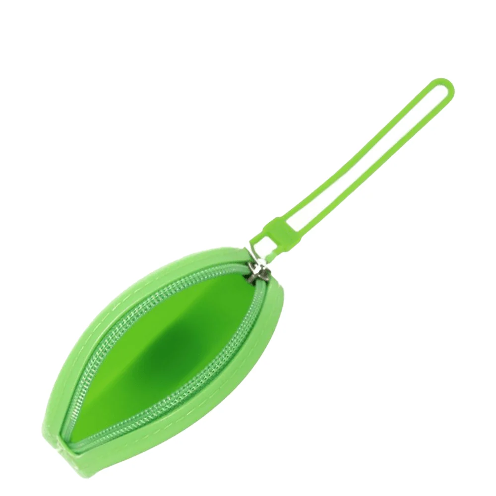 Chaveiro Porta-Moedas de Borracha Verde Limão - vista 3 de 3