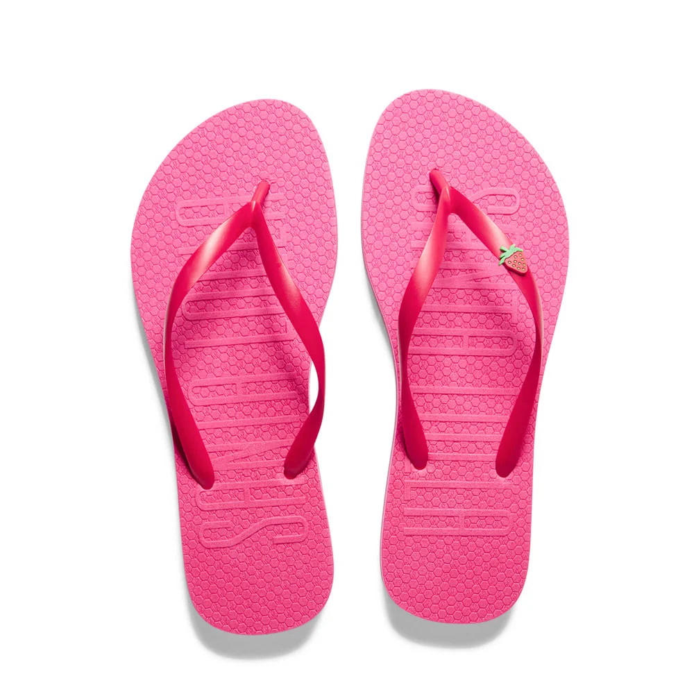 Flip Flop Borracha Vermelho Chilli Com Necessaire - vista 3 de 5