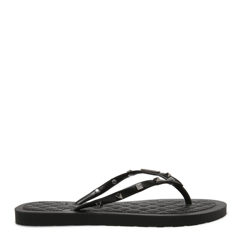 Flip Flop Preto Matelassê Spikes - vista 1 de 4