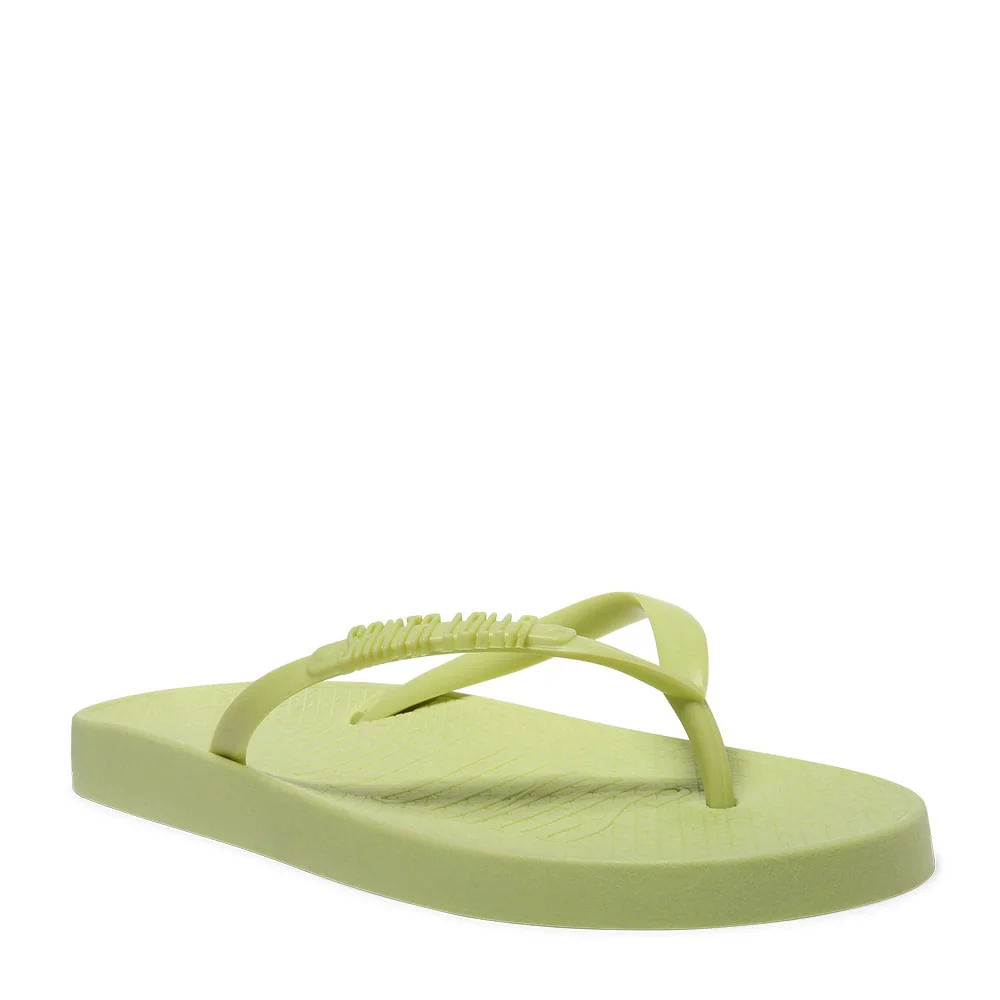 Chinelo Flip Flop Borracha Verde - vista 3 de 4