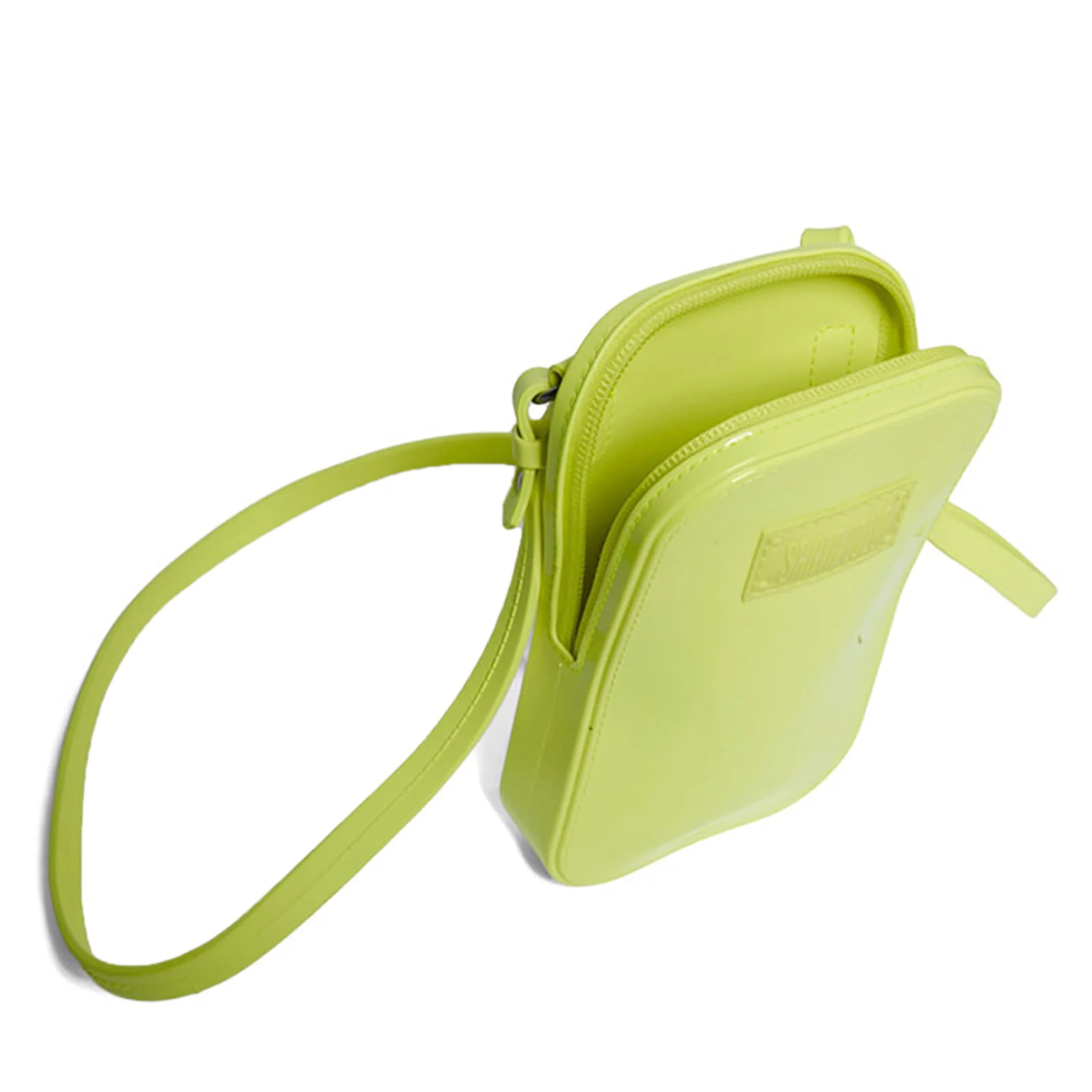 Bolsa Shoulder Bag Verde Borracha Pequena Alça Transversal - vista 3 de 3